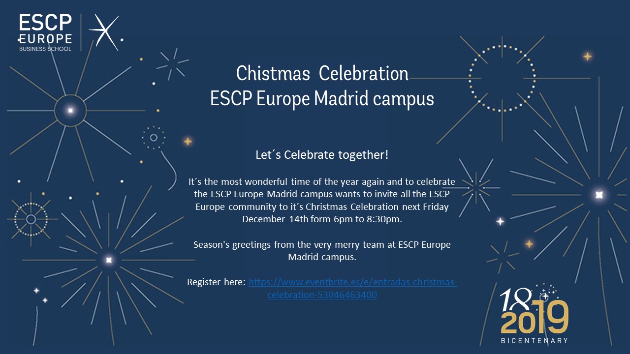 Christmas Celebration ESCP Madrid campus